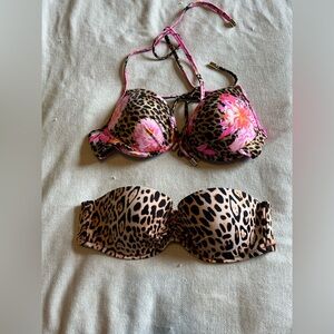Lot of 2 Victoria’s Secret Bombshell bikini tops - Size S (32 A/B Padded)